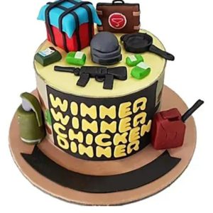 PUBG-THEME CAKE 3p Egg Less