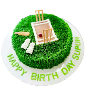 CRICKET THEME CAKE 3p Egg Less